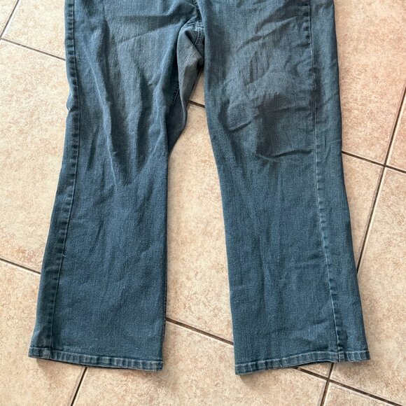 JMS Stretch Bootleg Denim - Size 18W Short Medium Blue Wash - Picture 3 of 3